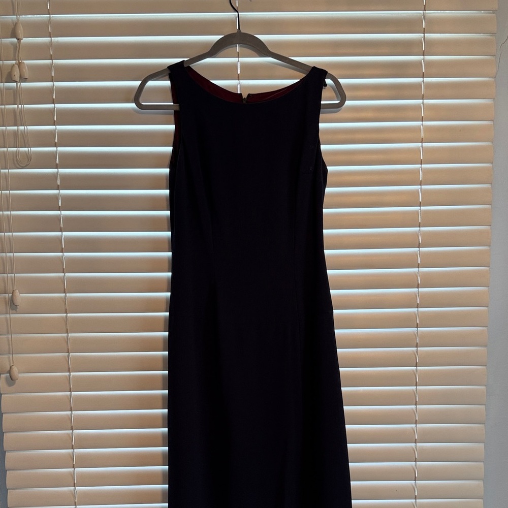Nicole Miller Navy Lined Formal Dress Size 8